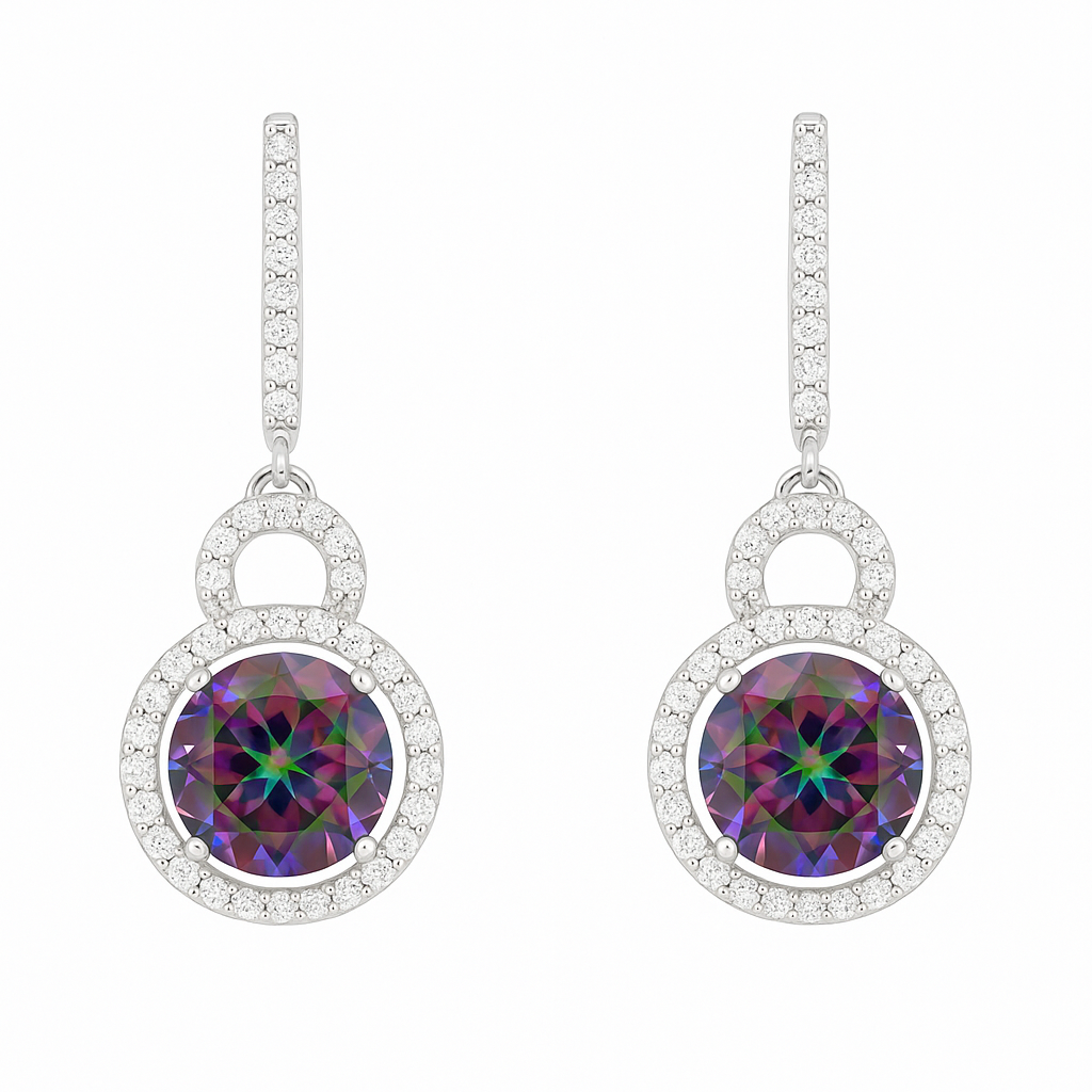 Celestial Rainbow Drop Earrings