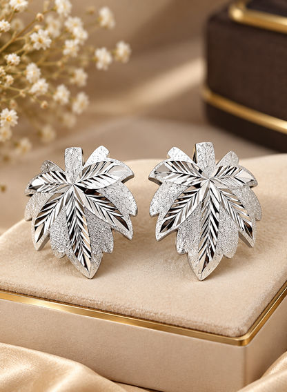 Single Leaf Stud Pair
