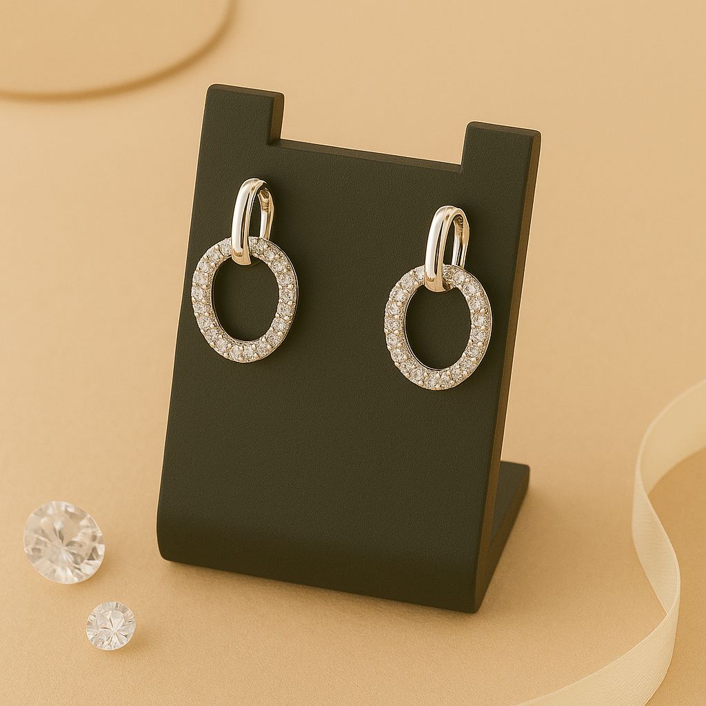 Circle Drop Earrings