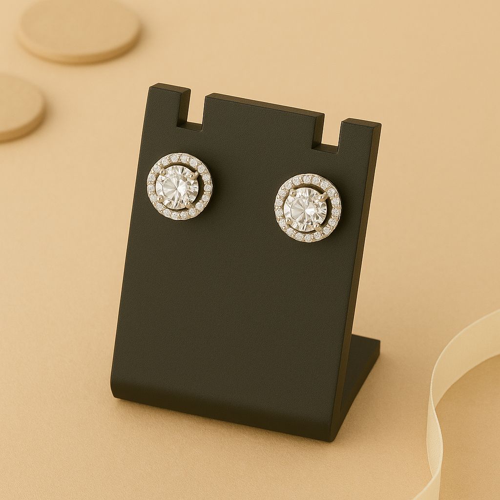 Classic Halo Stud Earrings