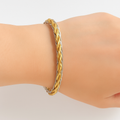 Gold and Silver Twisted Bracelet