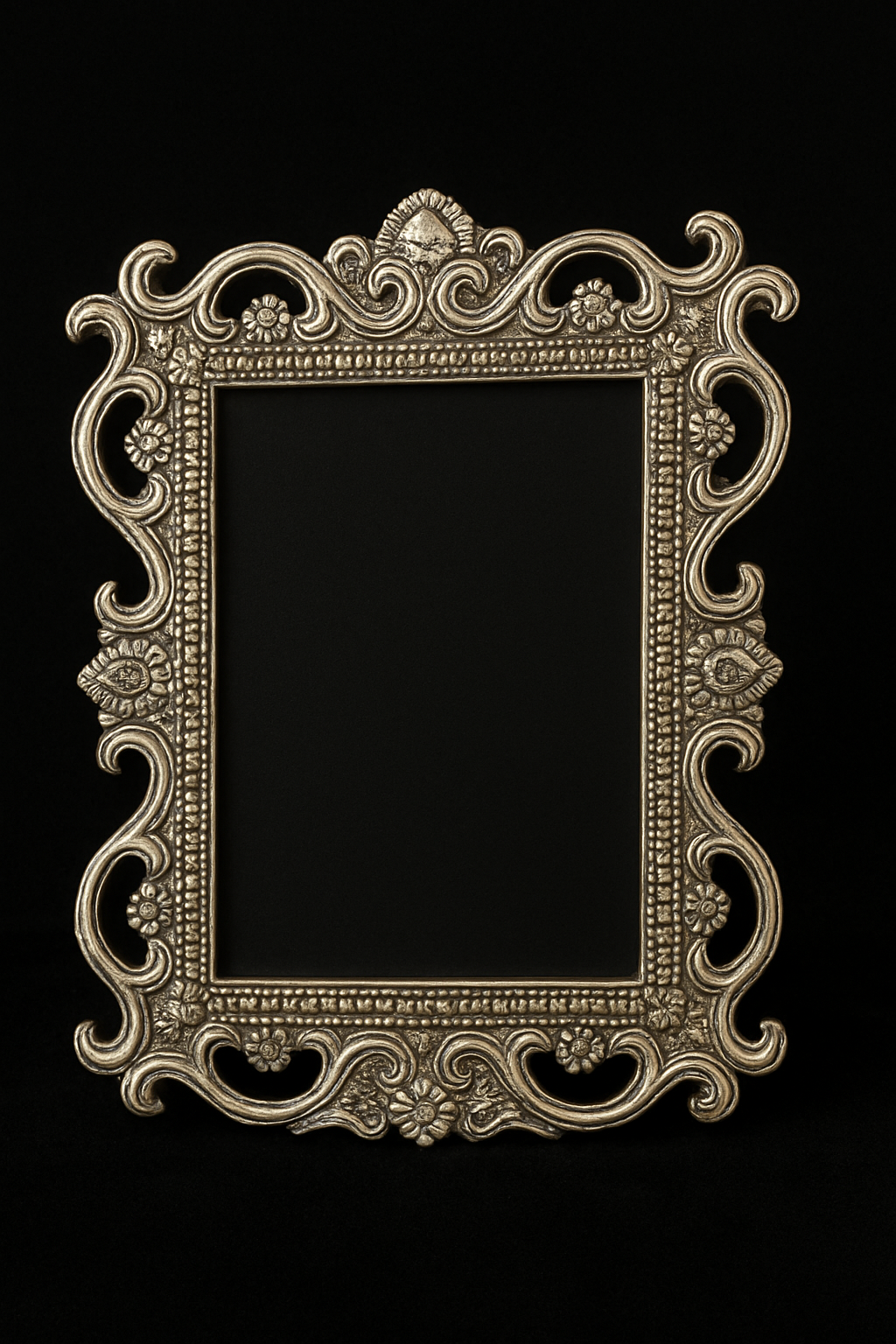 German Silver Ornate Frame