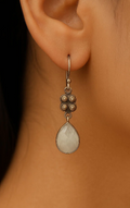 Floral Moonstone Danglers