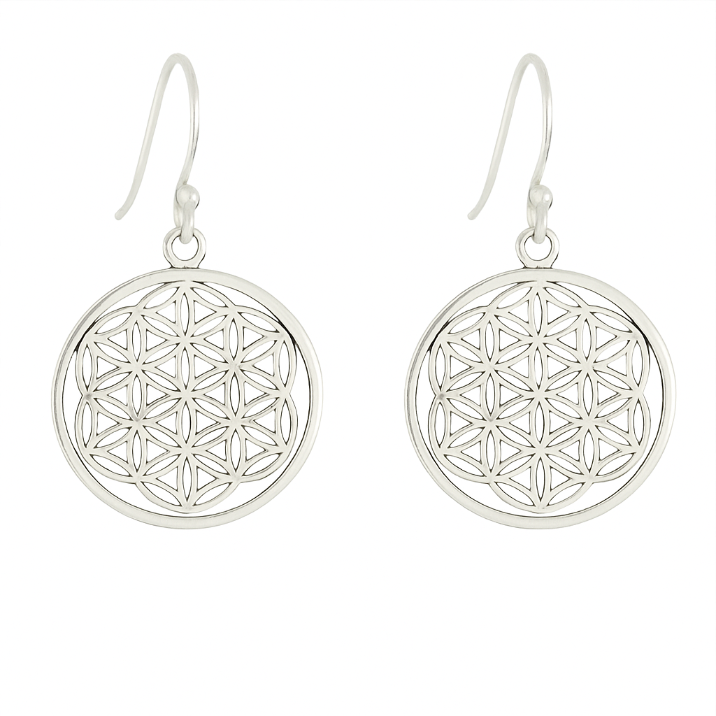 Flower of Life Dangle Earrings
