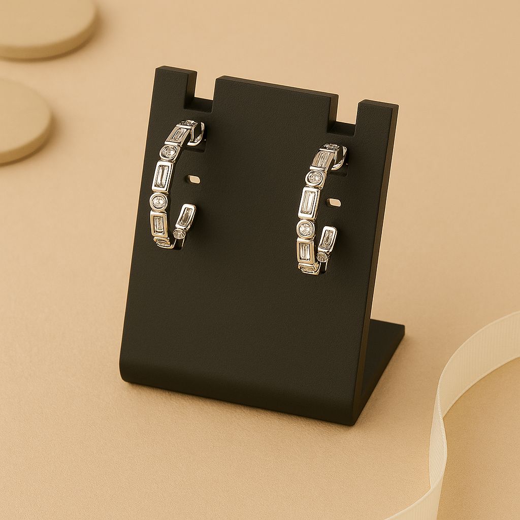 Geometric Elegance Hoop Earrings