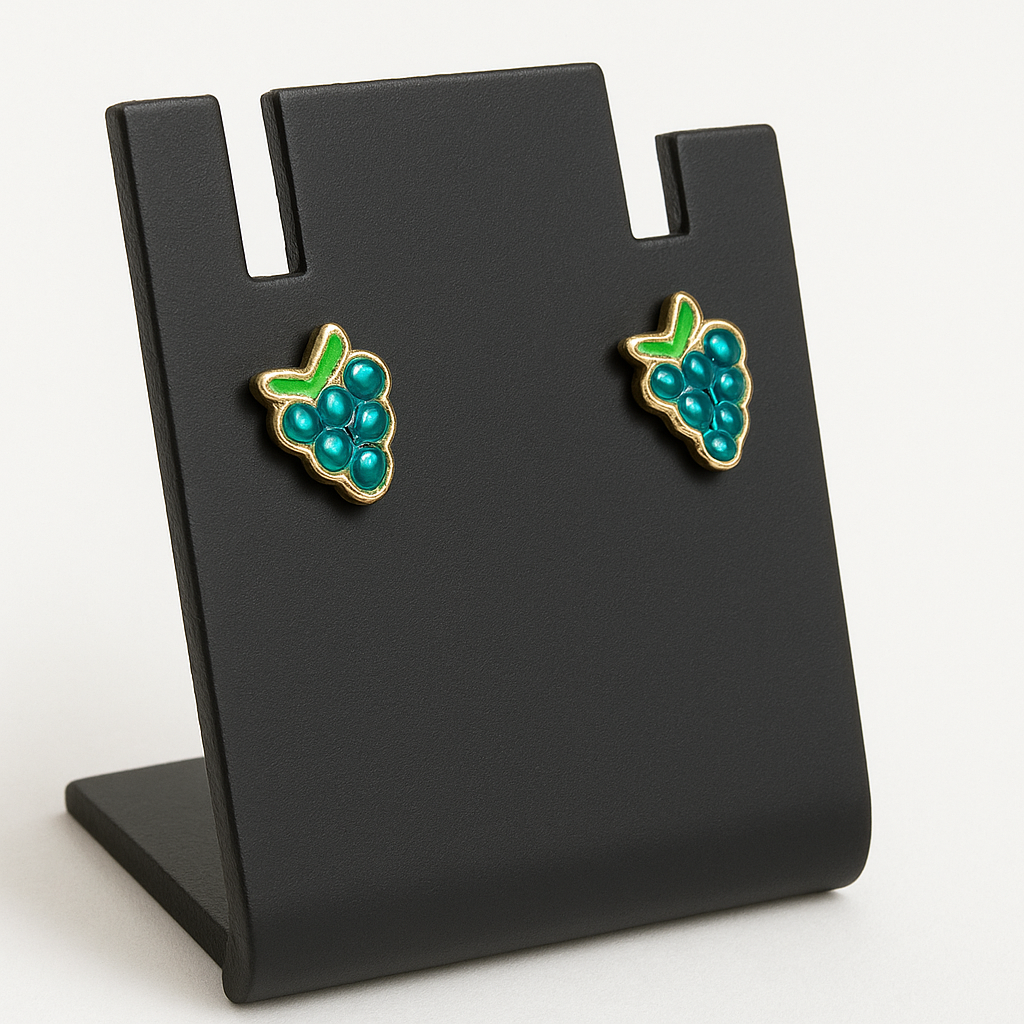 Grape Charm Studs