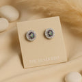 Halo Marquise Iridescent Studs