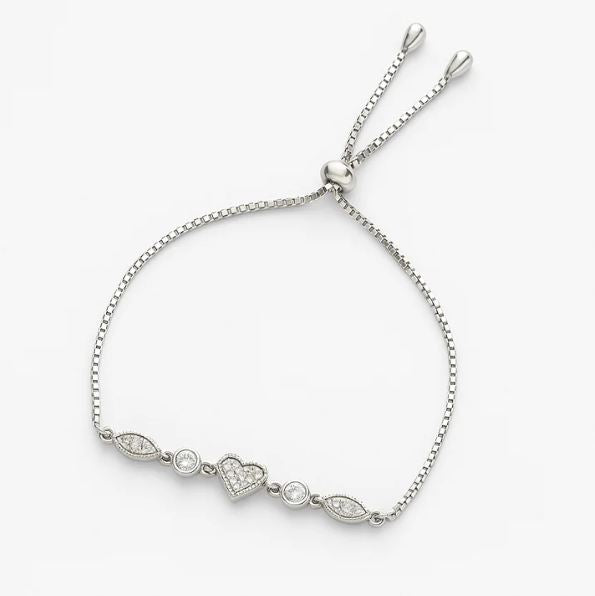 Heart & Marquise Enamel Bracelet