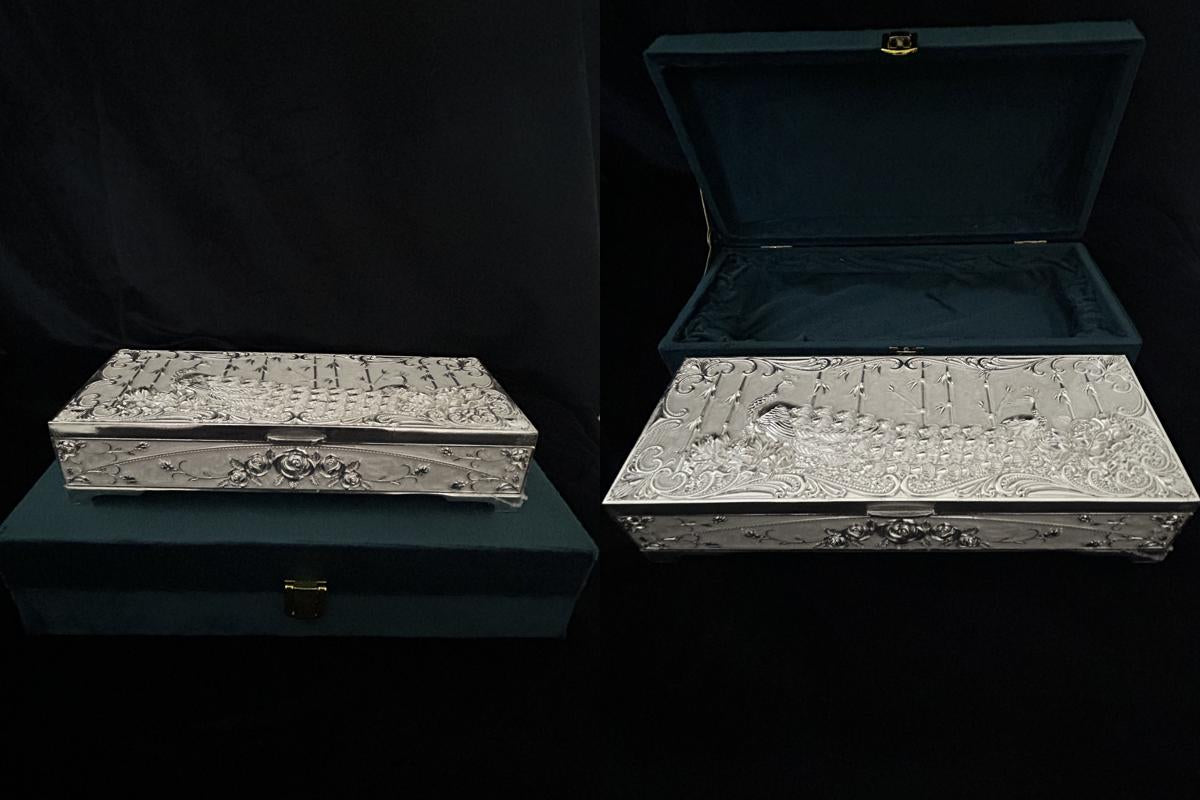 German Silver Engraved Box