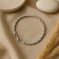 Silver Twisted Italian Bracelet