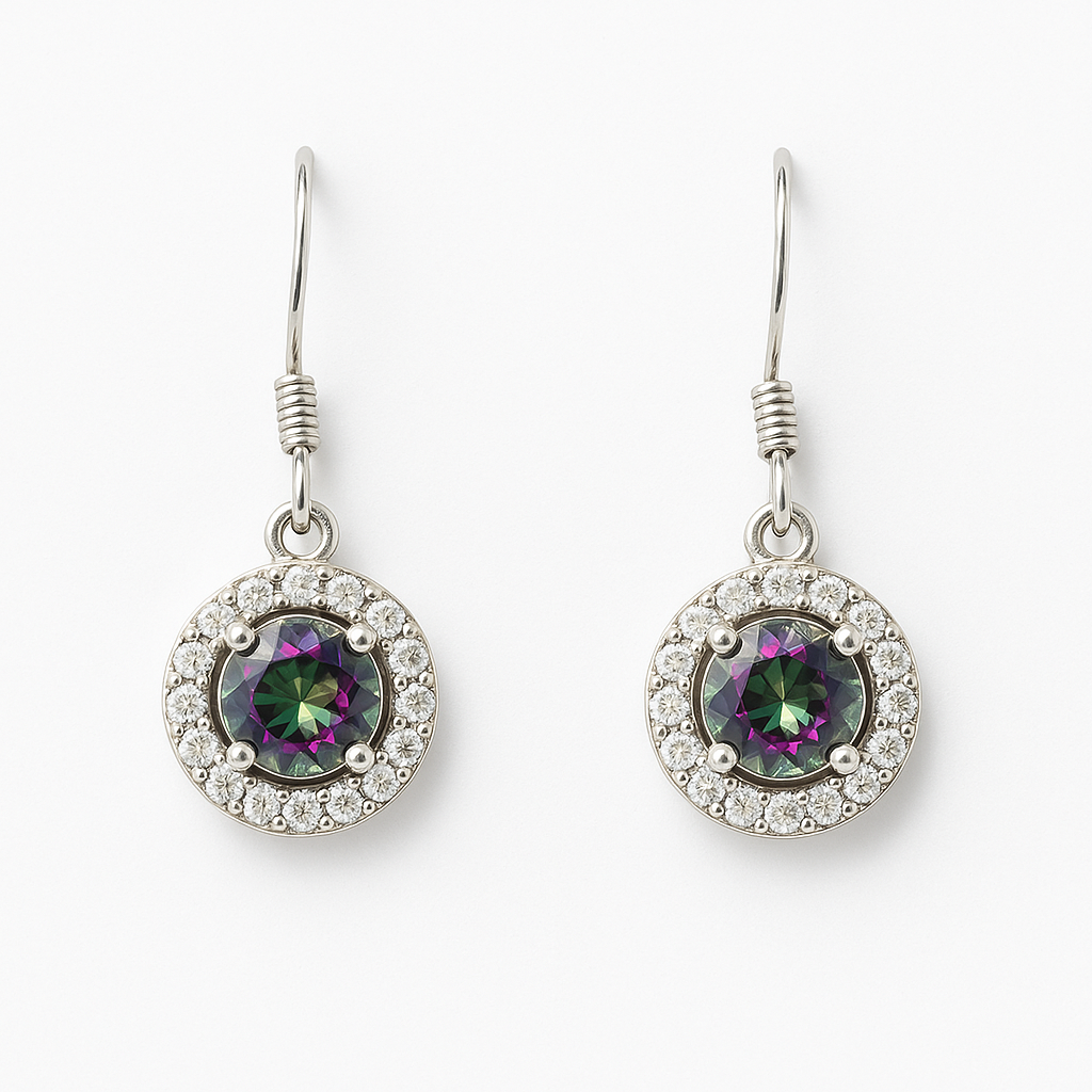 Mystical Halo Drop Earrings