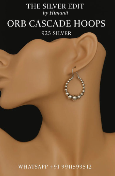 Orb Cascade Hoop Earrings
