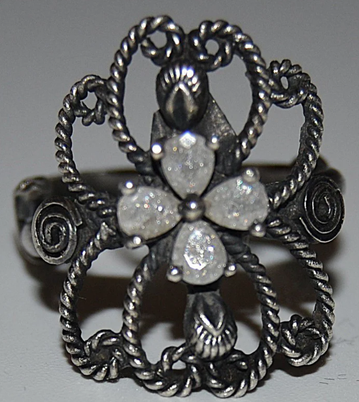 Ornate Rope Knot Ring