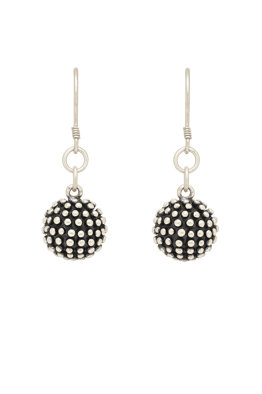 Oxidised Berry Drop Earrings