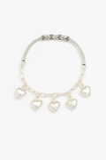 Oxidised Heart Charm Bracelet