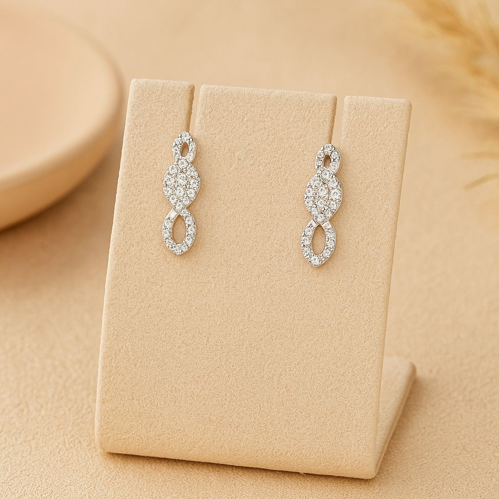 Sparkling Infinity Earrings
