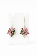 Tourmaline Flower Earrings