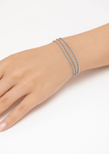3 Layered Silver Bracelet