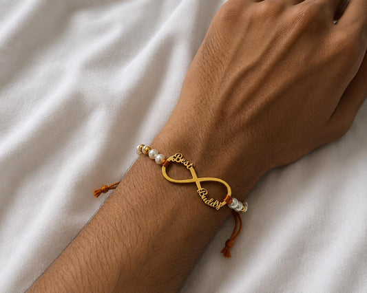 Best buddy rakhi -Rakhi - Silver & Gold Plated Raksha Bandhan Rakhi