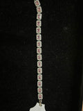 Rosé Radiance Tennis Bracelet– 925 Sterling Silver Elegance