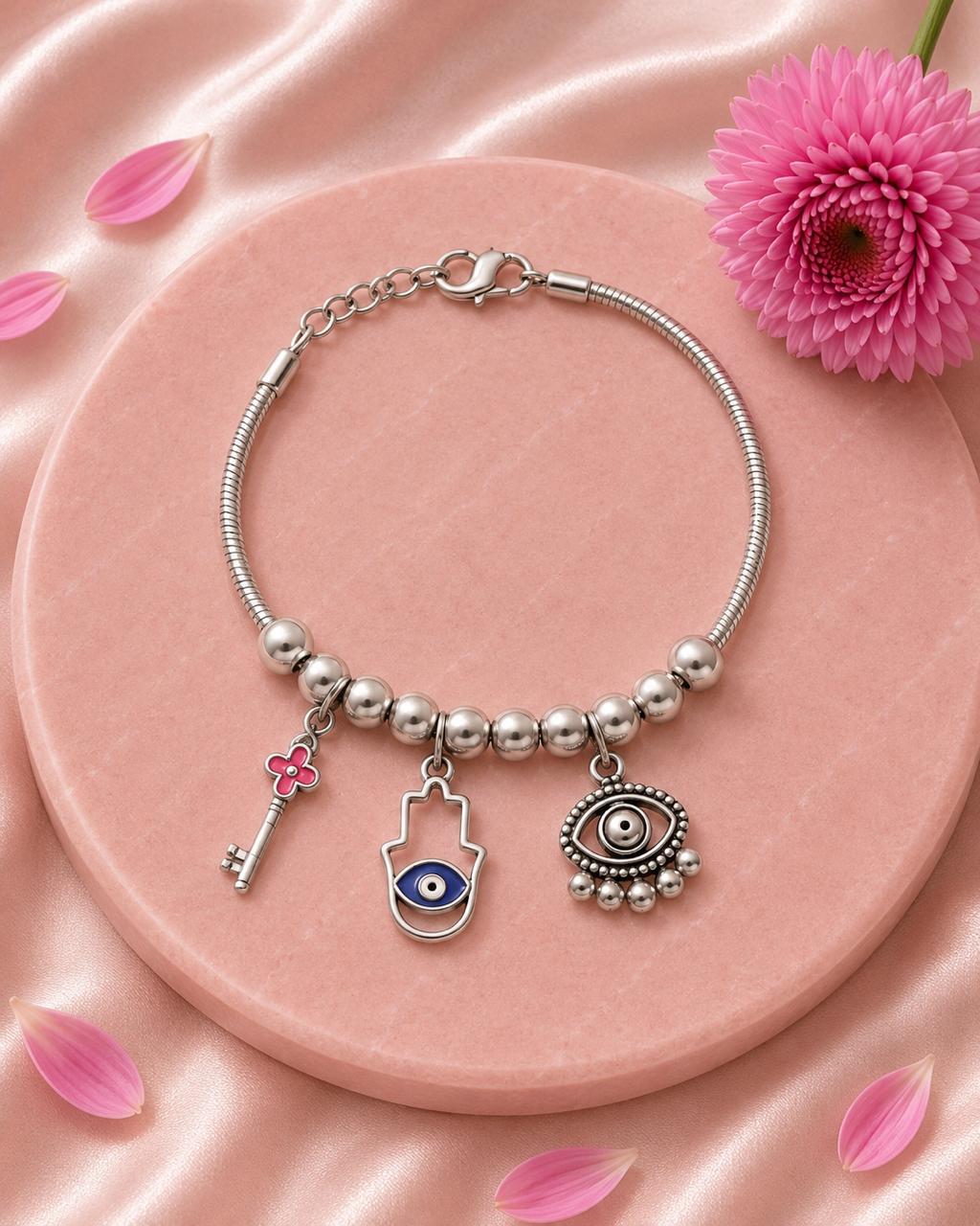 Lucky Charms Bracelet– 925 Sterling Silver Elegance