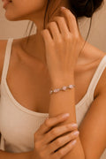 Celestial Line Sparkle Bracelet– 925 Sterling Silver Elegance