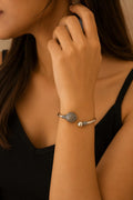 Ocean Whisper Cuff Bracelet– 925 Sterling Silver Elegance