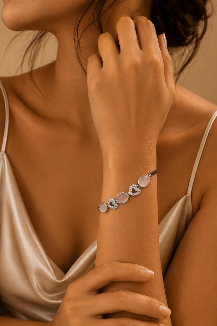 Halo Bloom Bracelet– 925 Sterling Silver Elegance