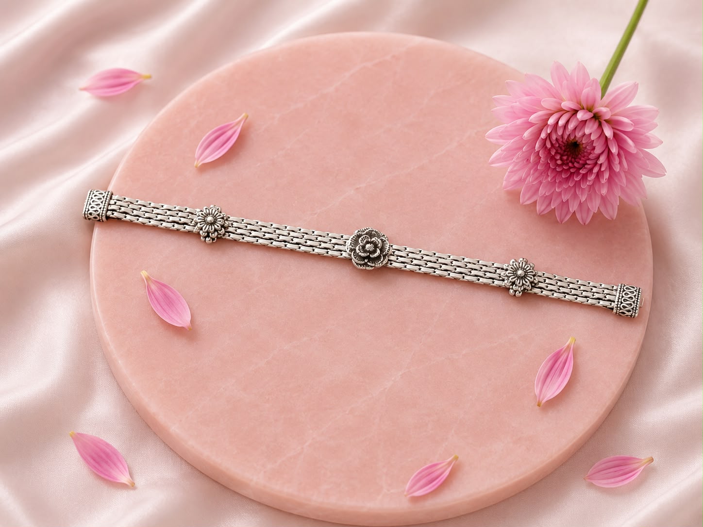 Eterna Petite Silver Bracelet– 925 Sterling Silver Elegance