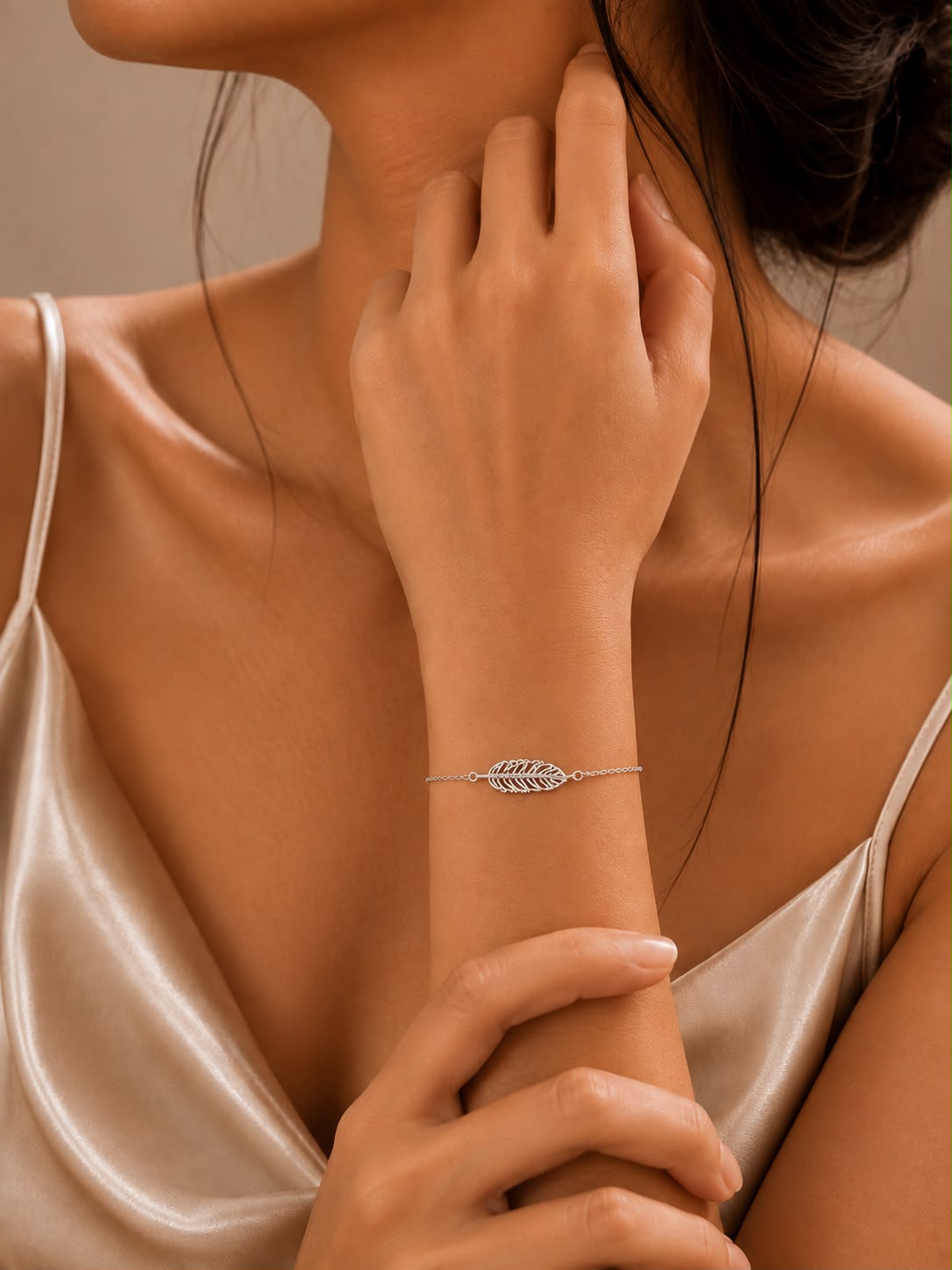 Feather Whisper Delicate Bracelet - 925 Sterling Silver Elegance