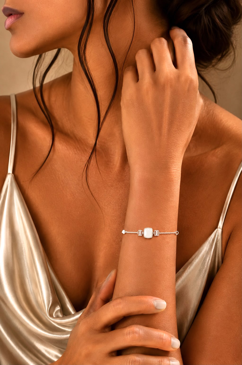 Pearl Essence Chain Bracelet - 925 Sterling Silver Elegance