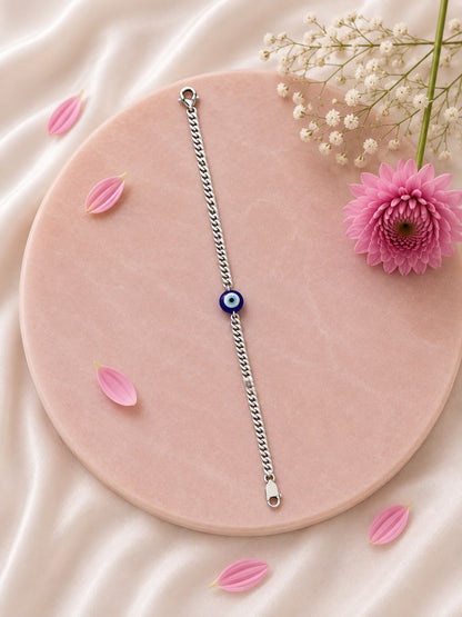 Evil Eye protection Bracelet - 925 Sterling Silver Elegance