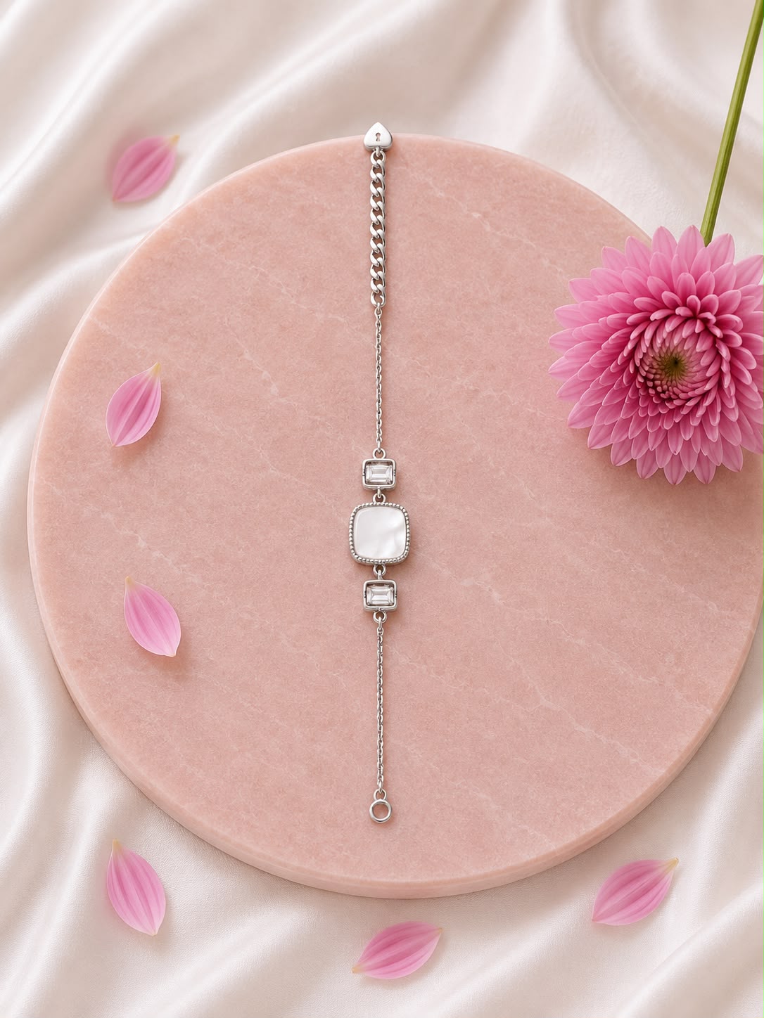 Pearl Essence Chain Bracelet - 925 Sterling Silver Elegance
