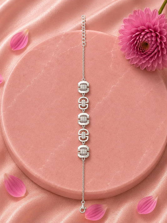 Celestial Charm Chain– 925 Sterling Silver Elegance